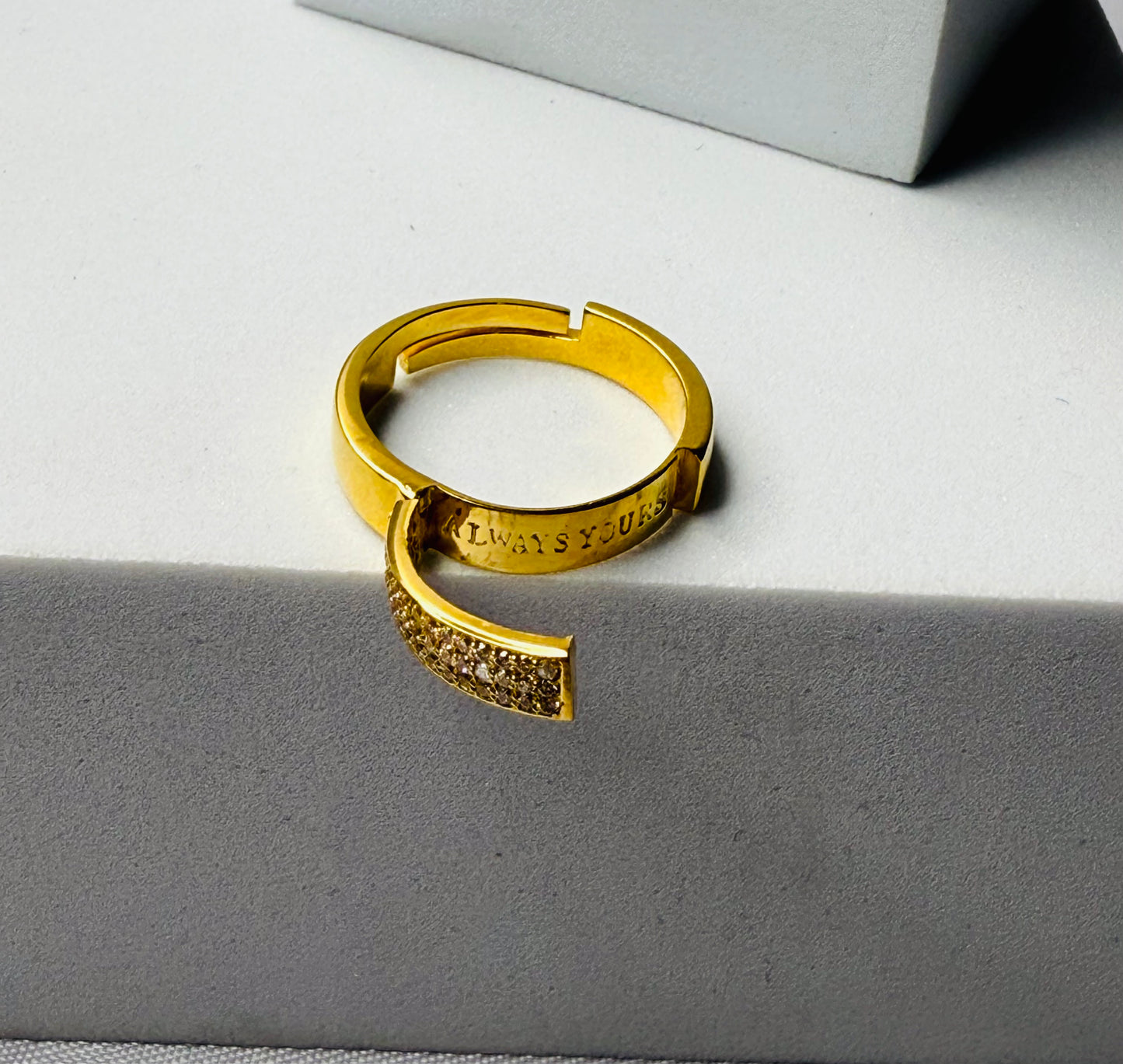 ‘ALWAYS YOURS’ Message Ring
