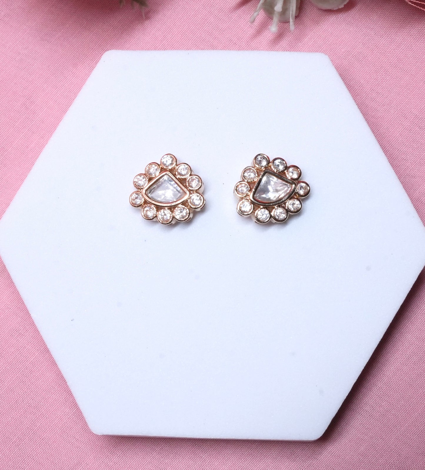 Heer Gold Plated Polki Necklace Set